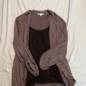 Tank top and cardigan set